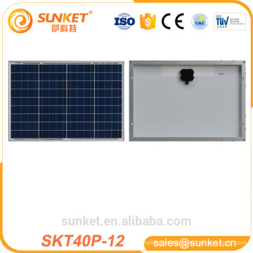 precio caliente del panel solar de la venta 40w para la iluminación casera